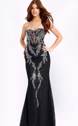 Jovani 49658 Black/Silver