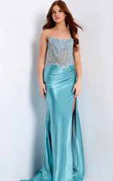 Jovani 49721 Teal