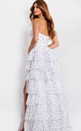 Jovani 49776 Off-White/Purple