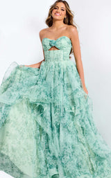 Jovani 49777 Green-Print
