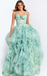 Jovani 49777 Green-Print