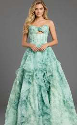 Jovani 49777 Green-Print