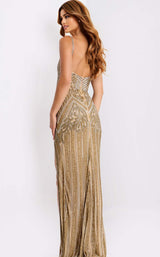 Jovani 49810 Nude-Gold-Silver