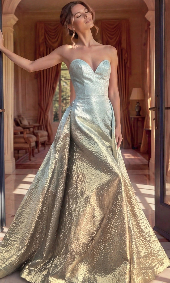 Jovani 49903 Aqua/Gold