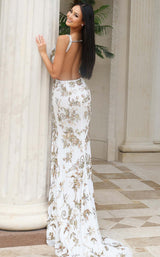 Jovani 49995 White/Gold