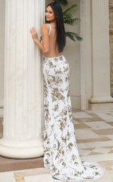 Jovani 49995 White/Gold