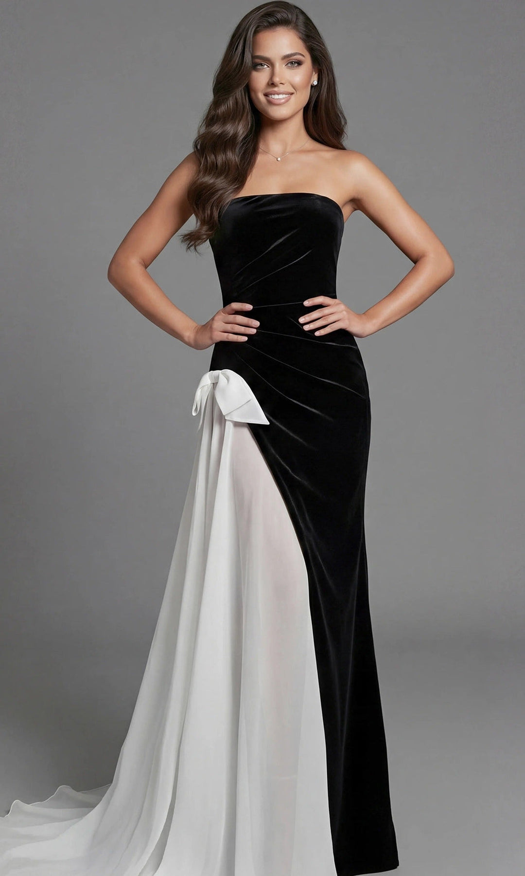 Jovani 50241 Black/White