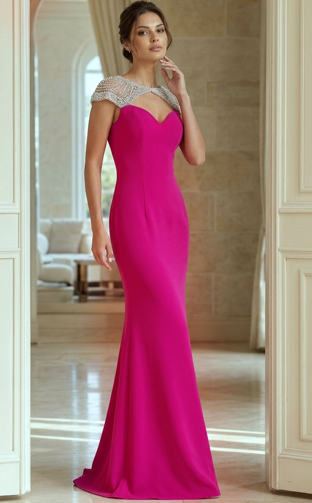 Jovani 50549 Fuchsia