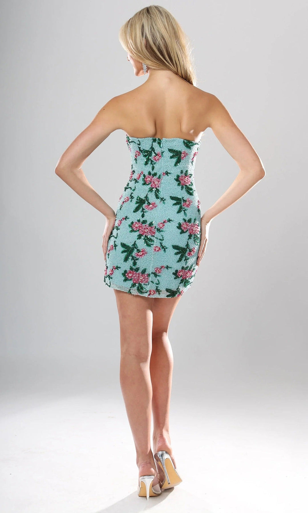Jovani 51557 Aqua-Green/Pink-Multi