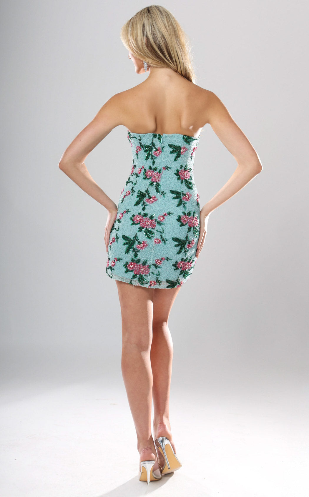 Jovani 51557 Aqua-Green/Pink-Multi