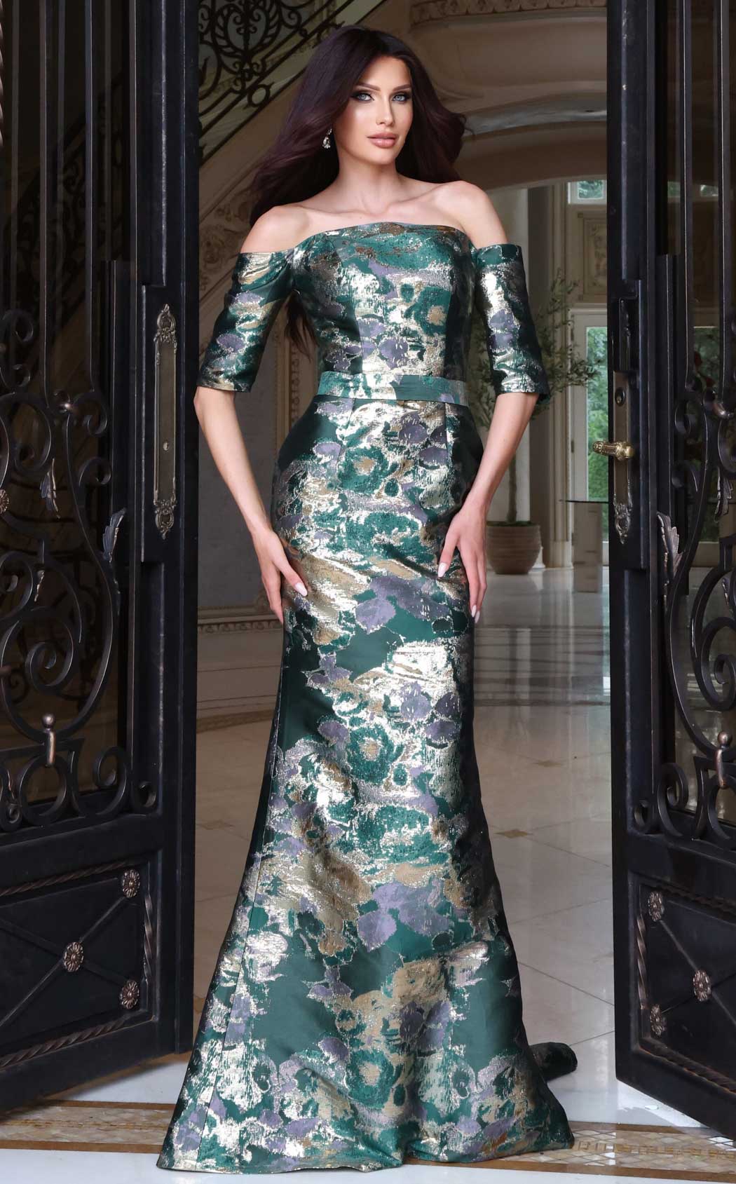 Jovani 51599 Green-Multi
