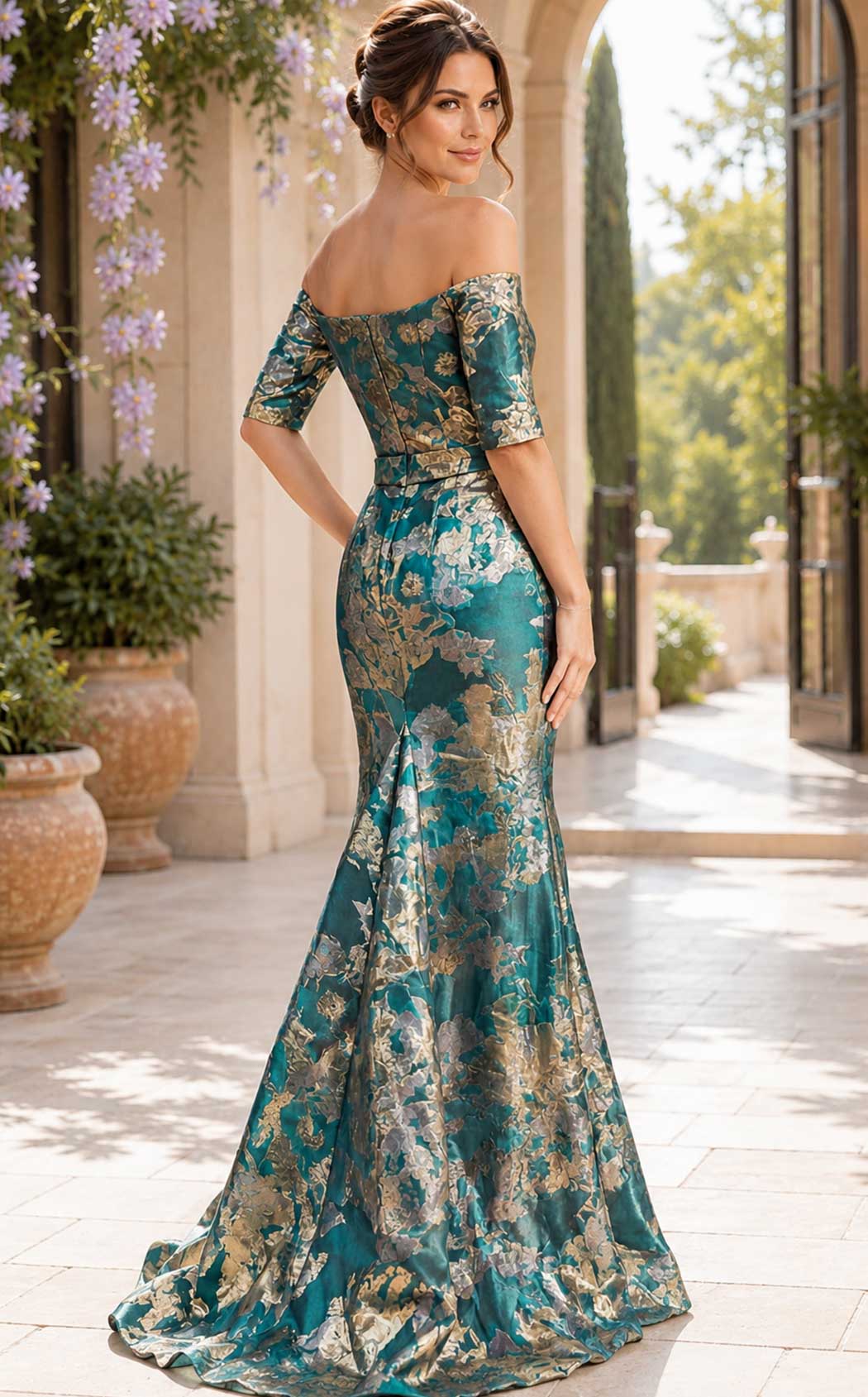Jovani 51599 Green-Multi