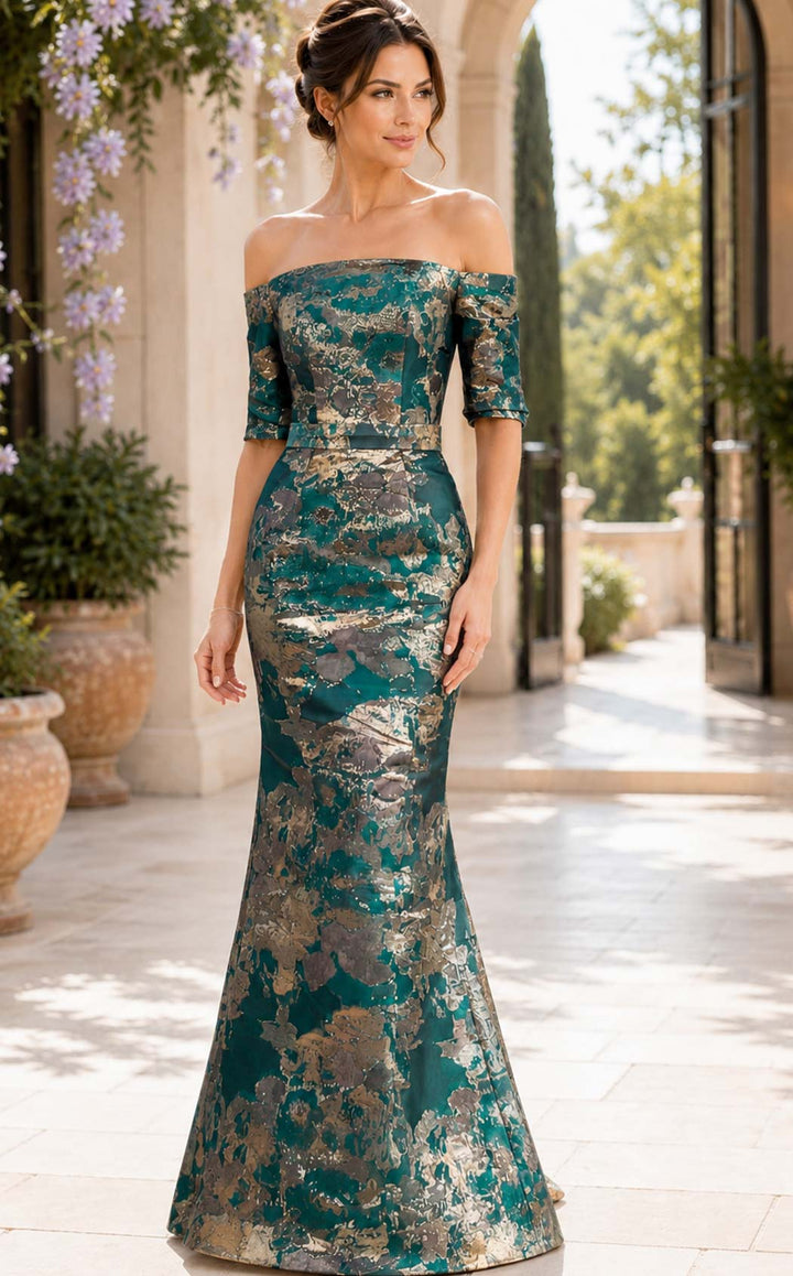 Jovani 51599 Green-Multi