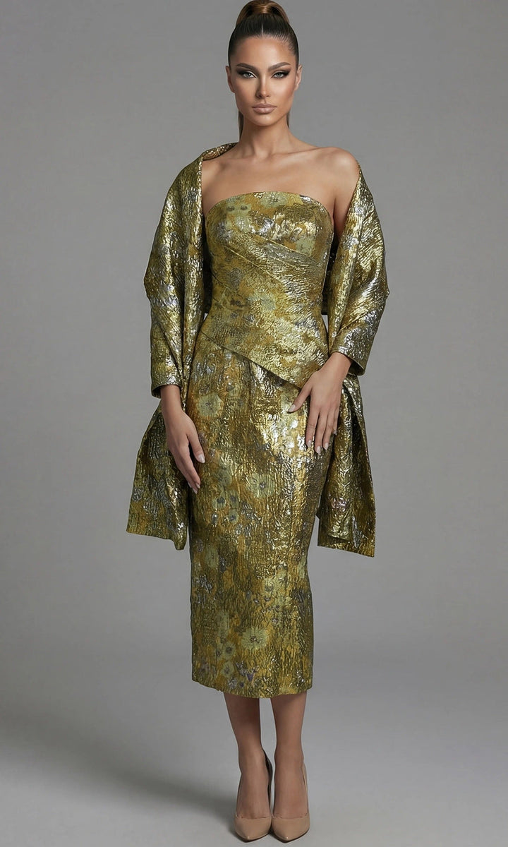 Jovani 51636 Yellow-Multi
