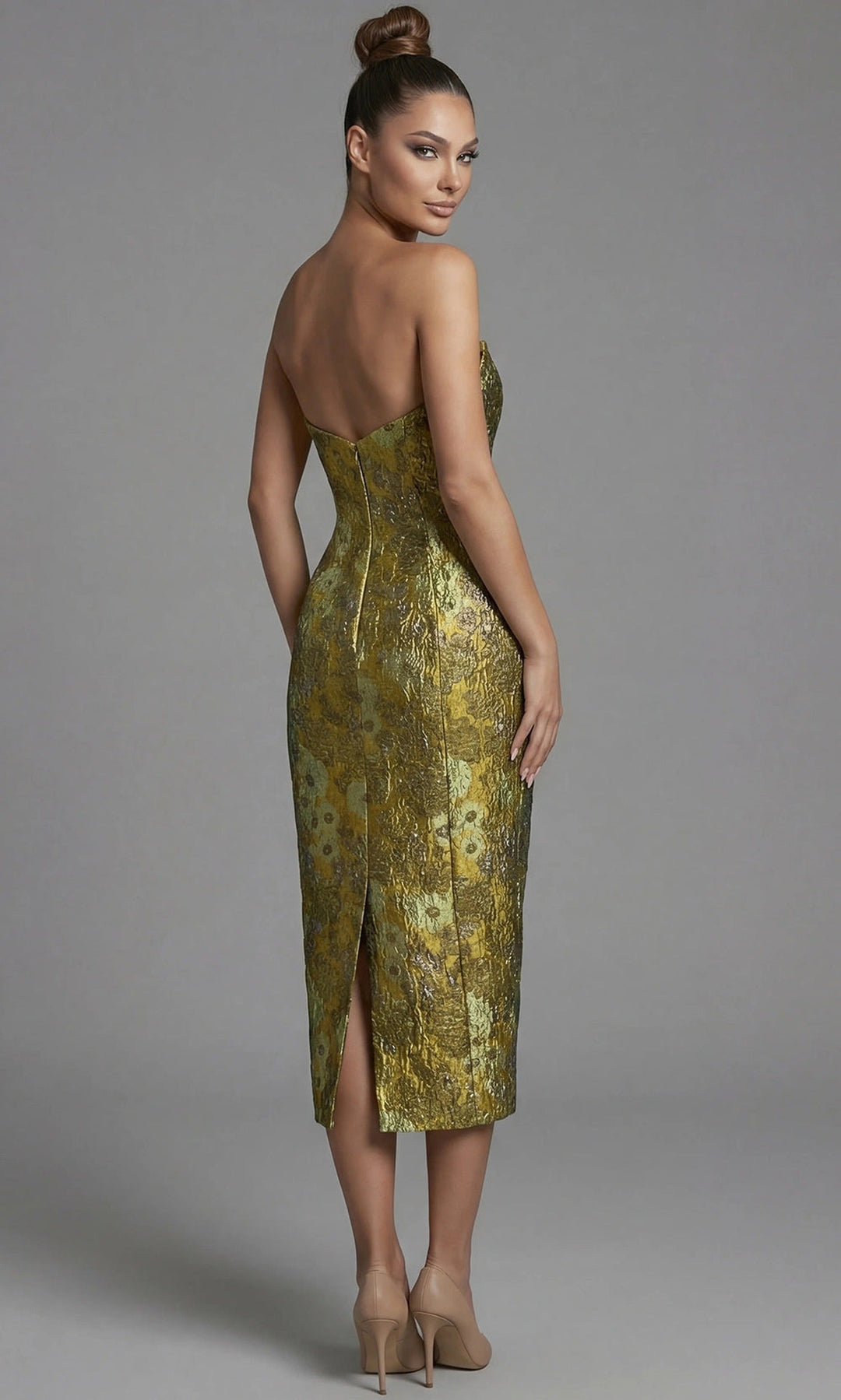 Jovani 51636 Yellow-Multi