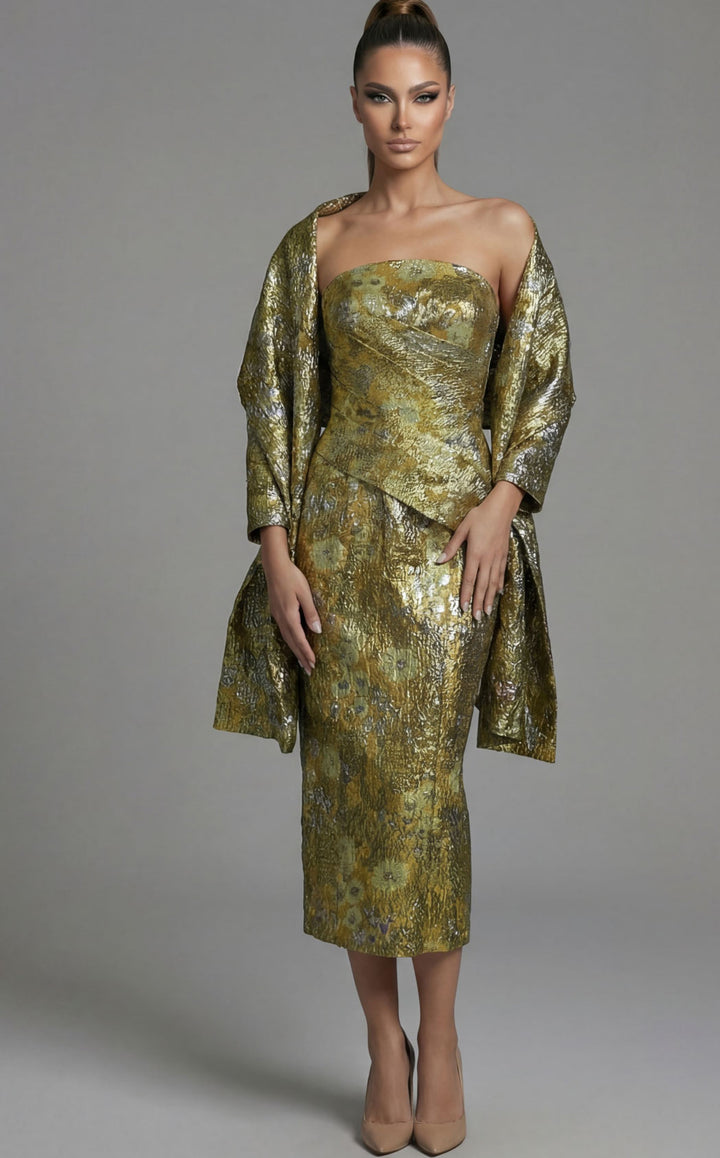 Jovani 51636 Yellow-Multi