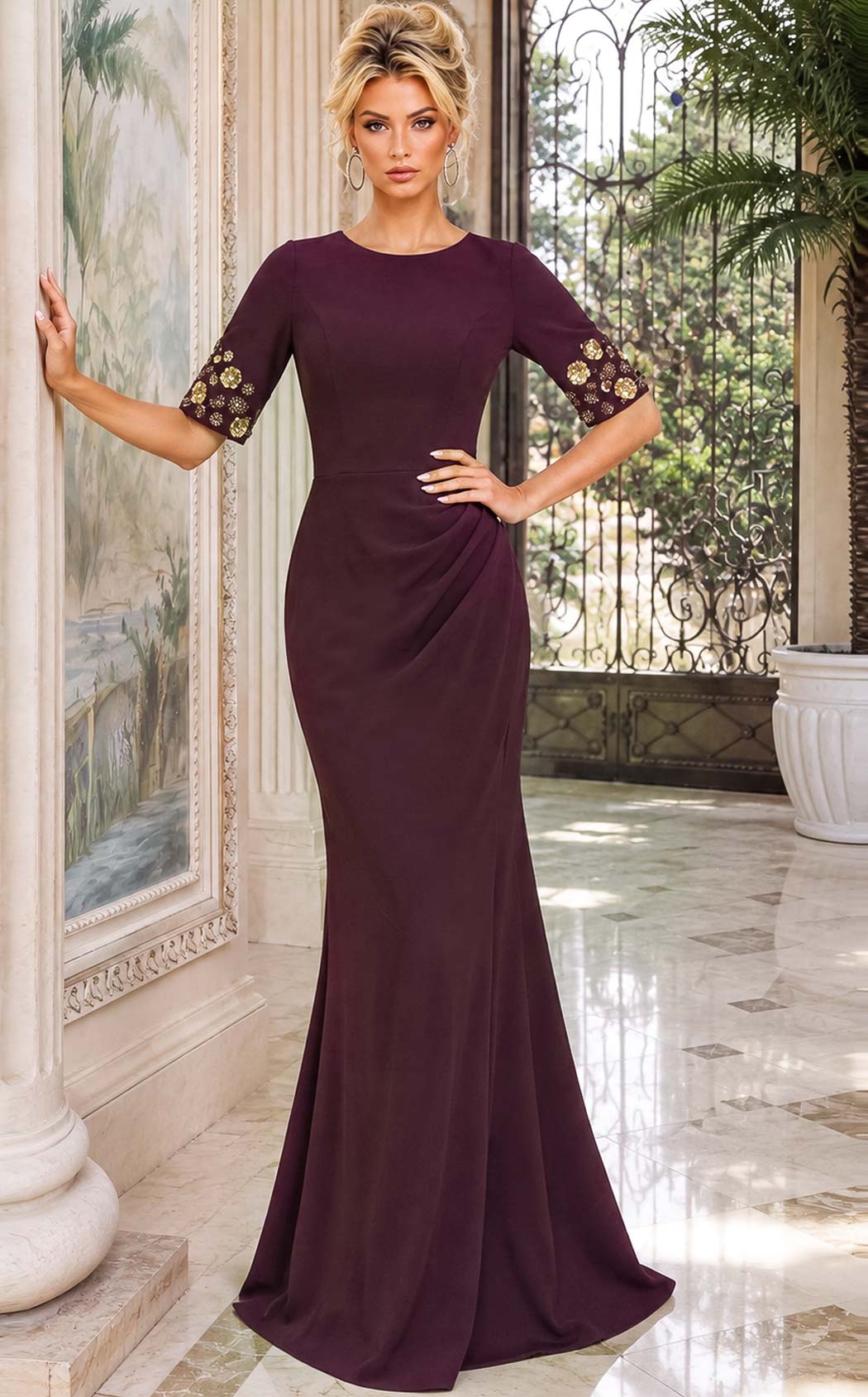Jovani 51647 Plum
