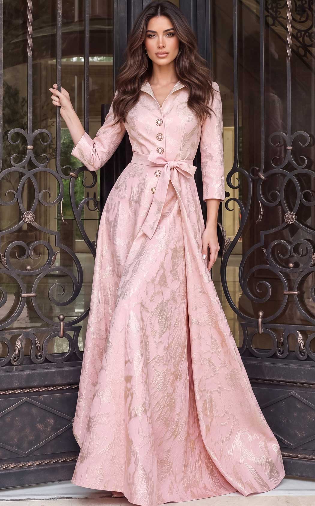Jovani 52090 Pink/Gold