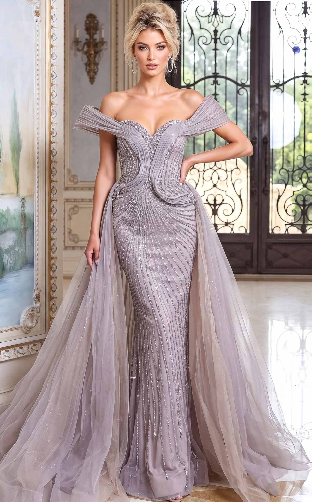 Jovani 52210 Grey