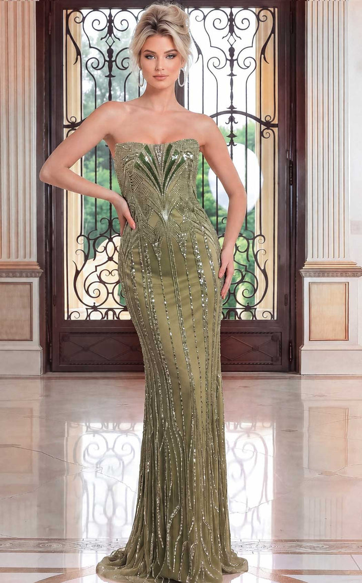 Jovani 52348 Olive