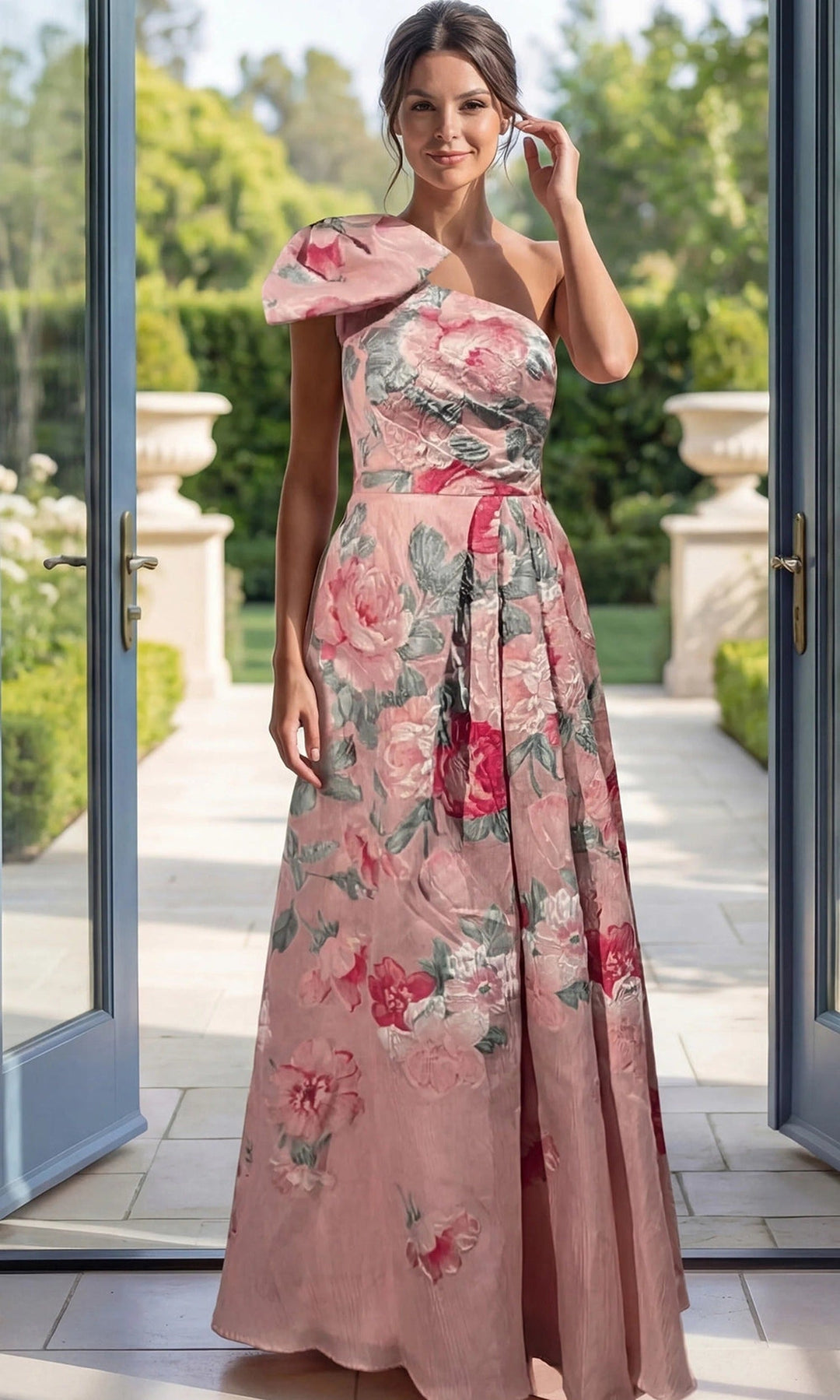 Jovani 52377 Pink-Multi