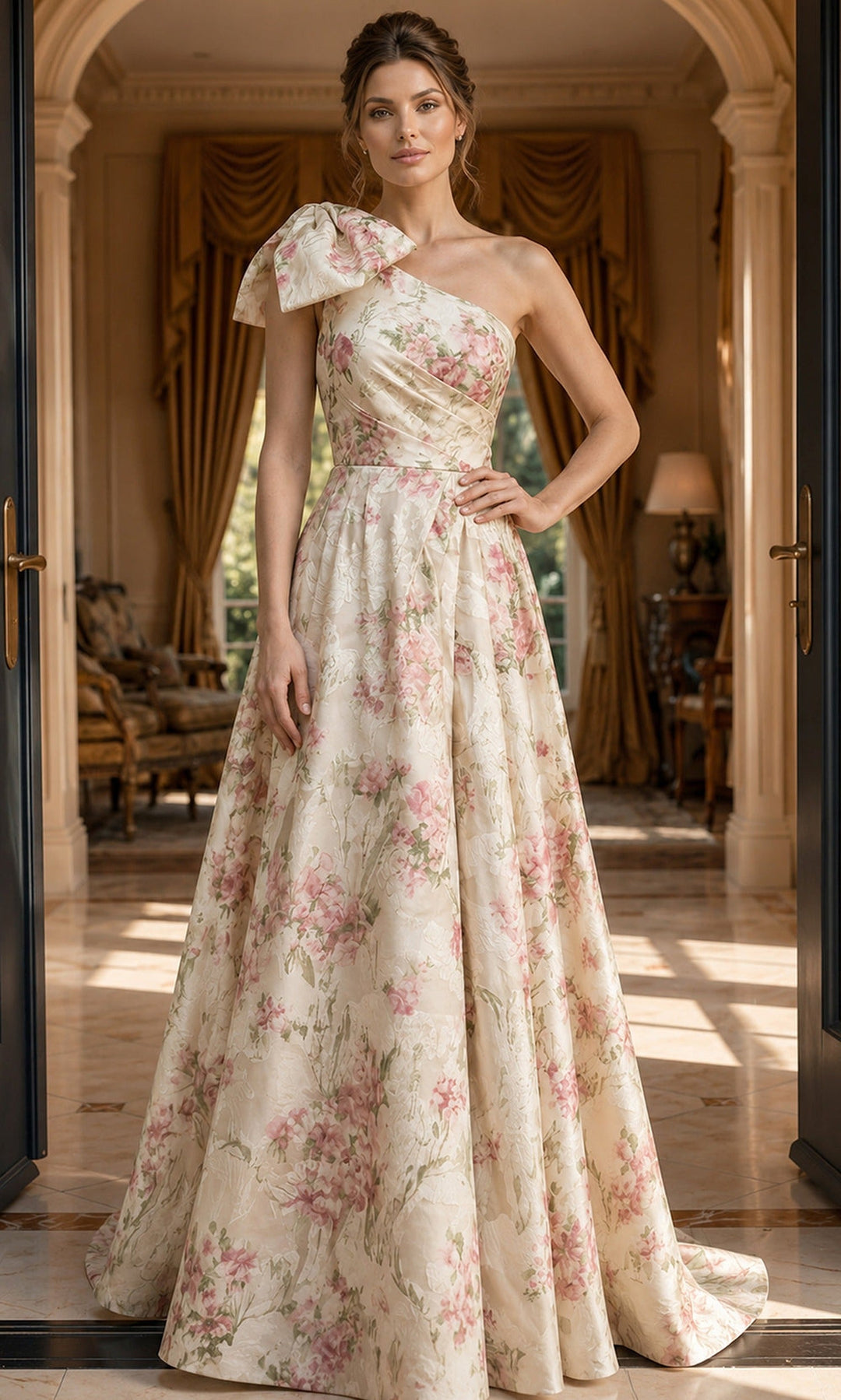 Jovani 52378 Pink-Multi