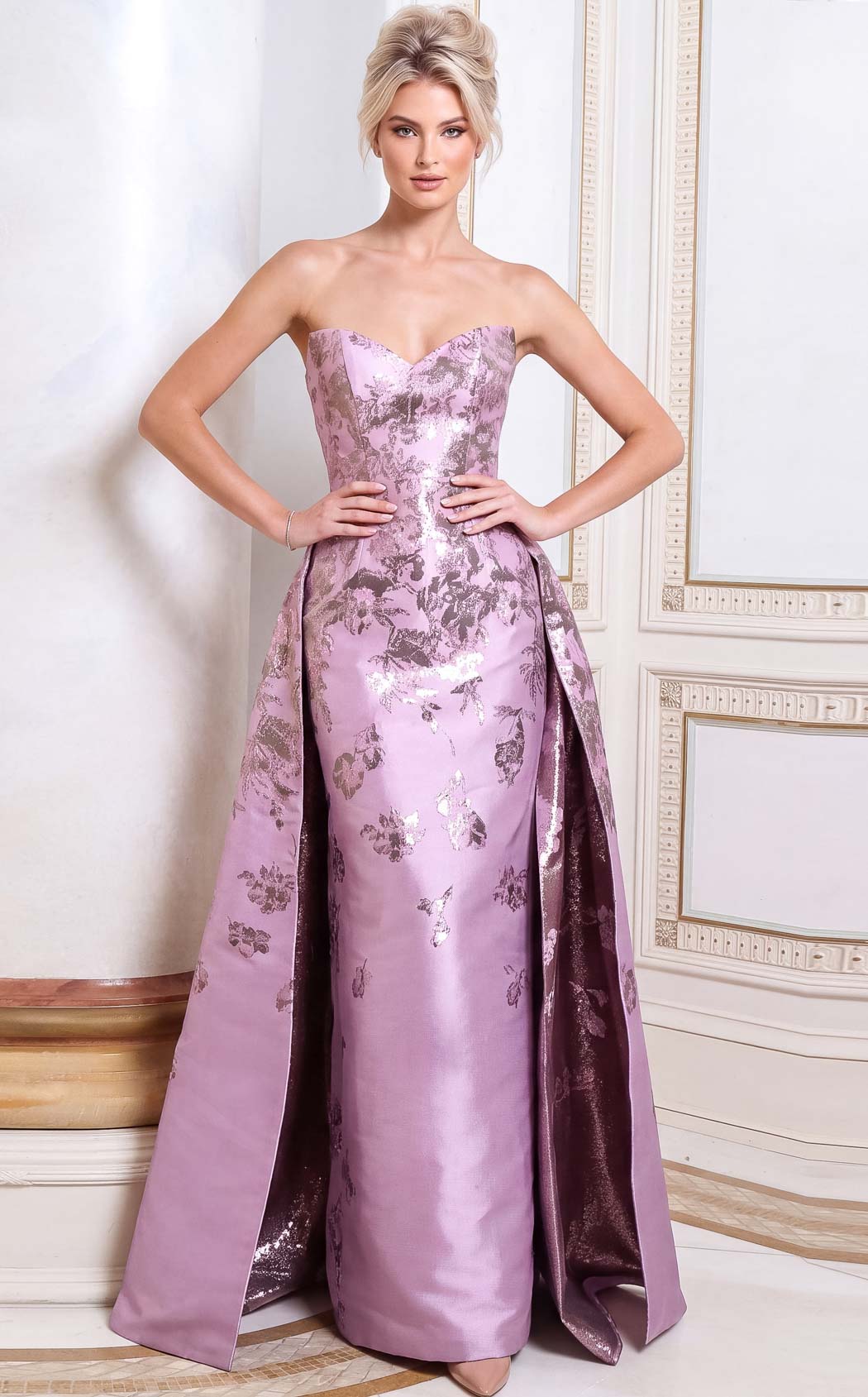 Jovani 52387 Lilac-Print
