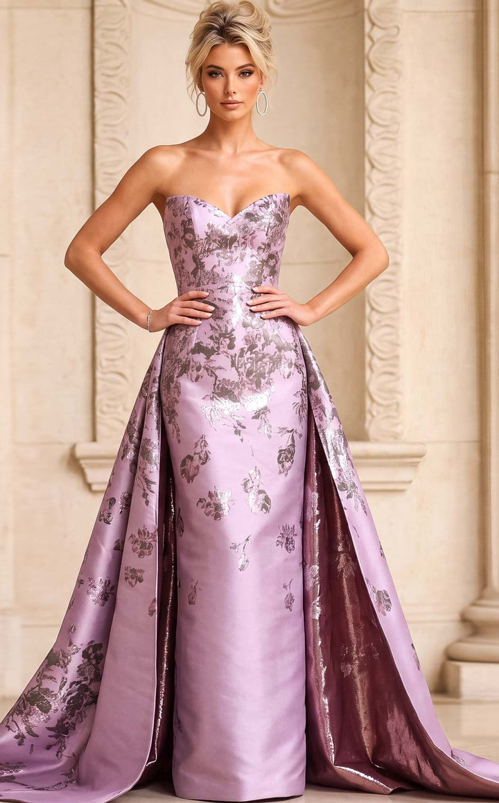 Jovani 52387 Lilac-Print