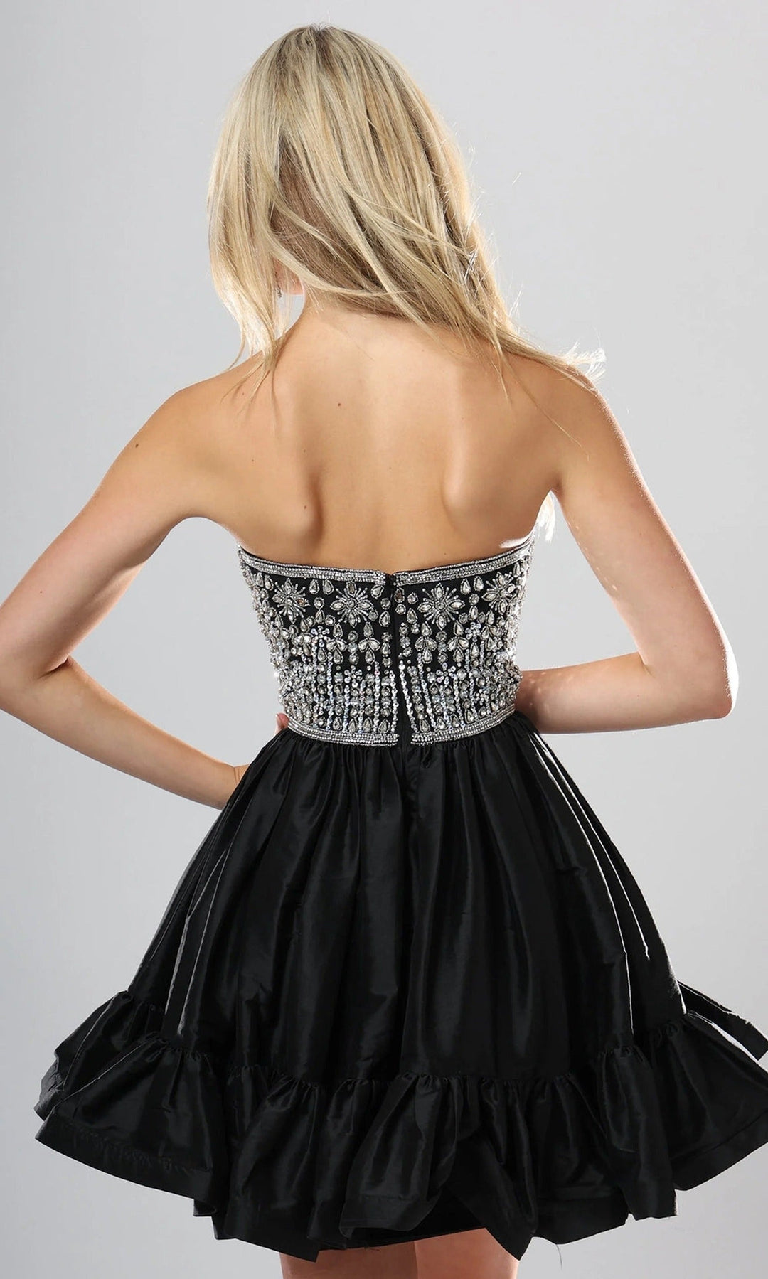 Jovani 52439 Black/Silver