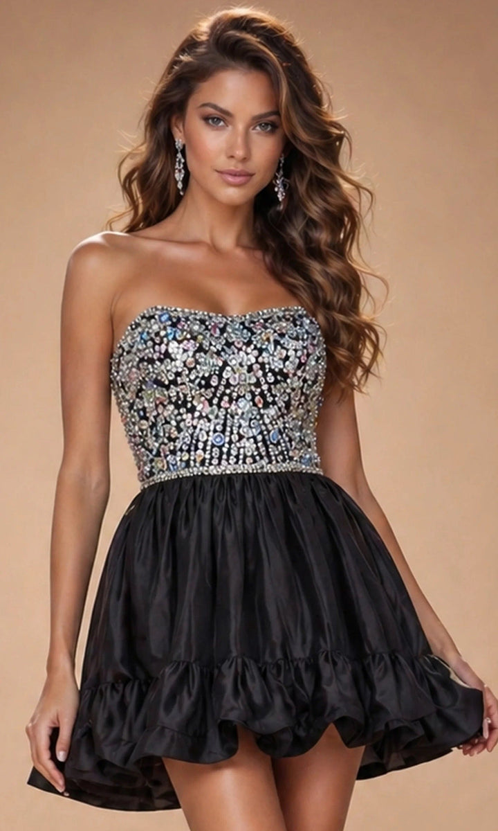 Jovani 52439 Black/Silver