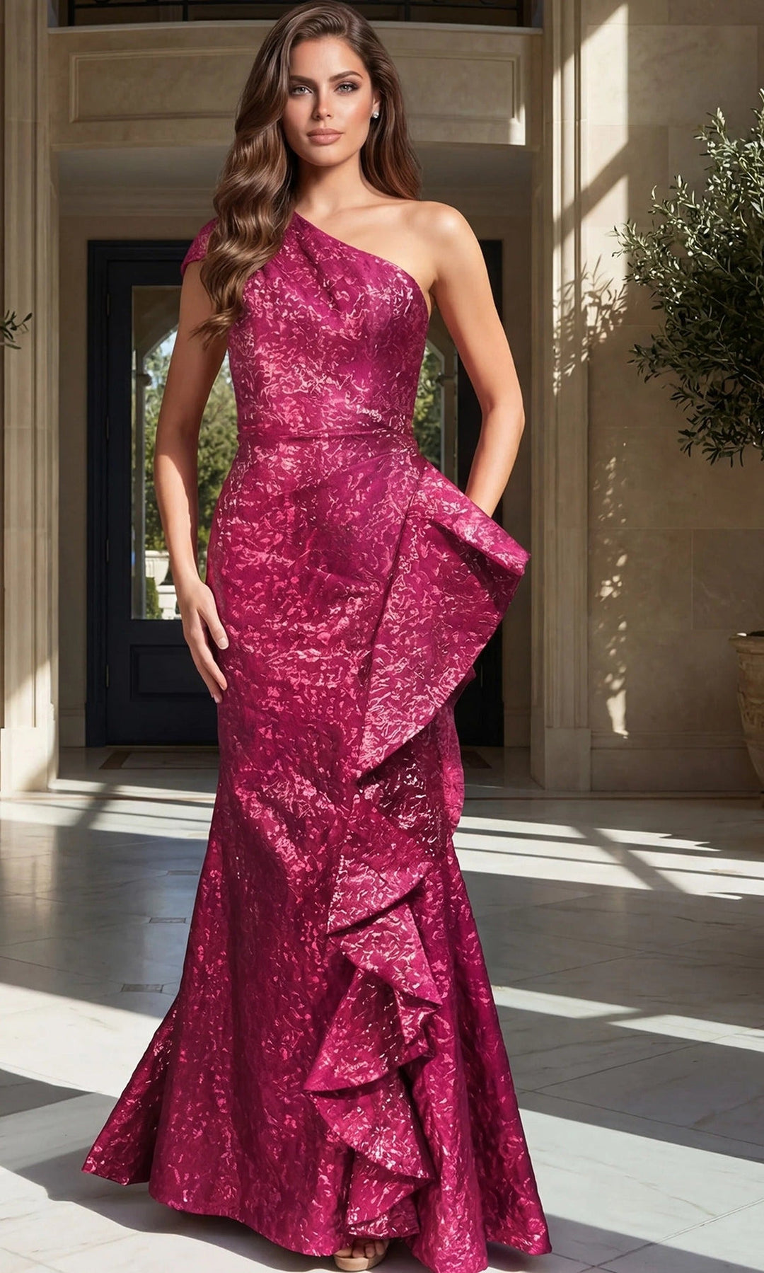 Jovani 52736 Fuchsia