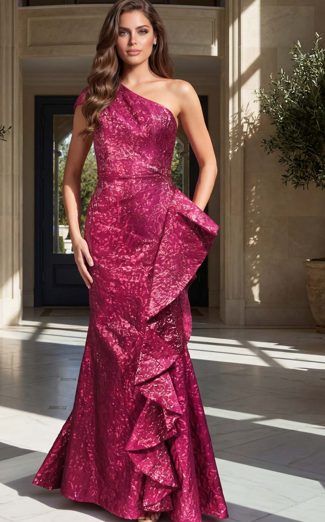 Jovani 52736 Fuchsia