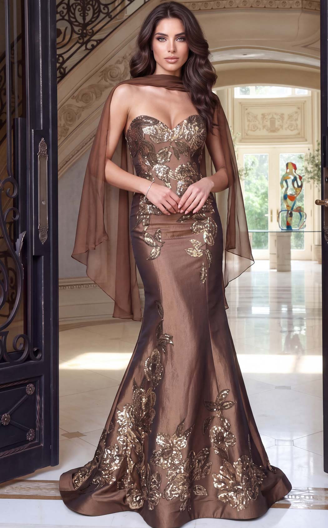 Jovani 52776 Bronze