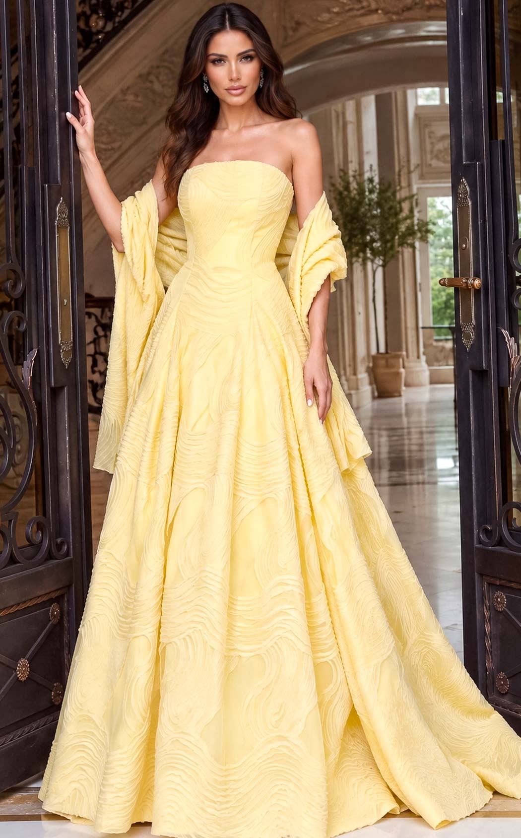 Jovani 53366 Yellow