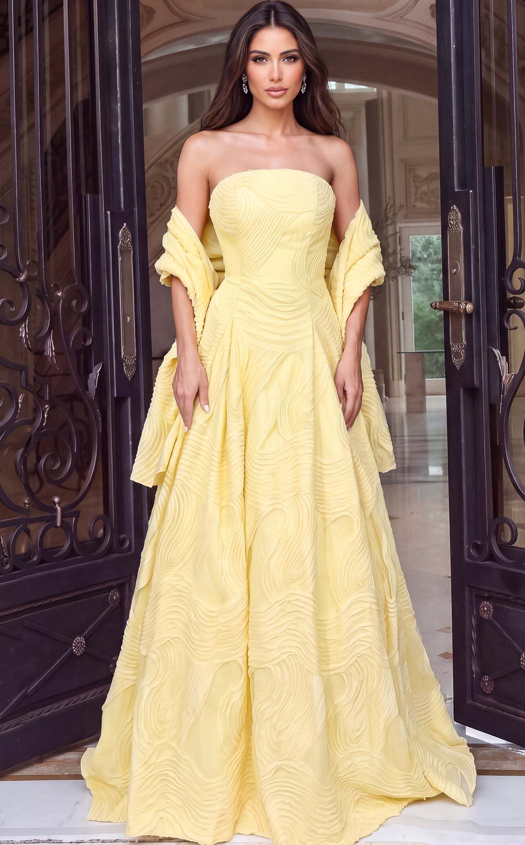 Jovani 53366 Yellow