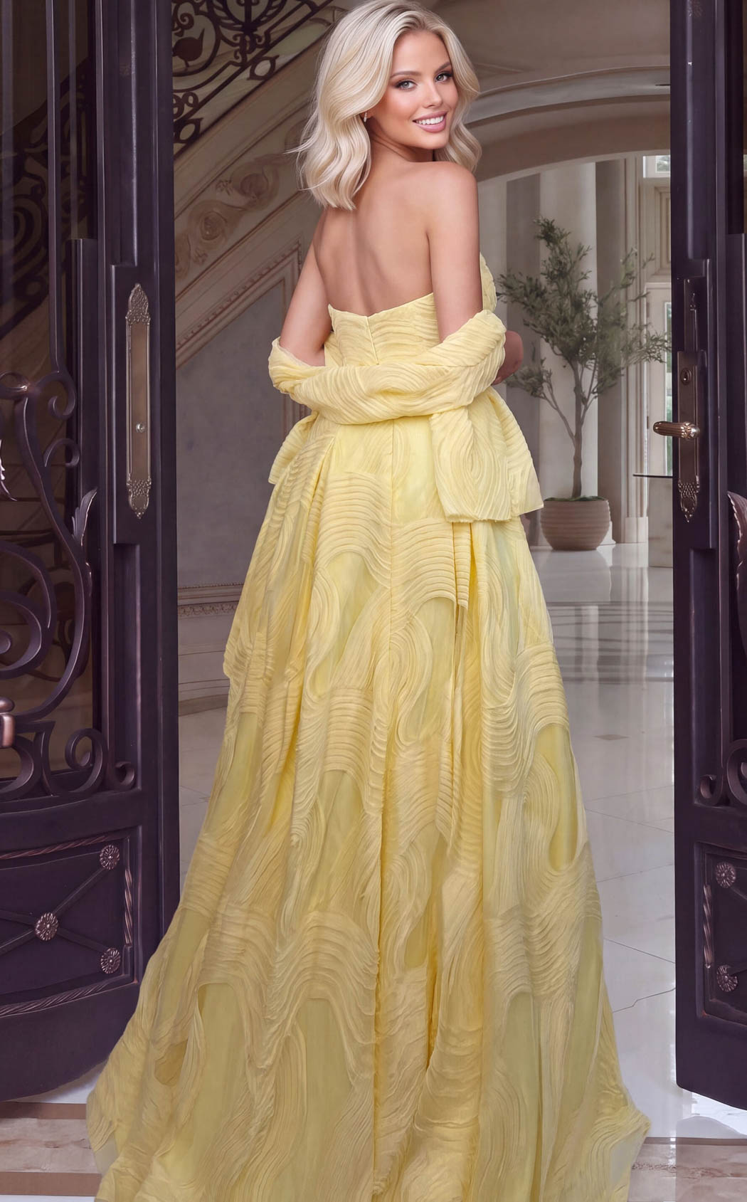 Jovani 53366 Yellow