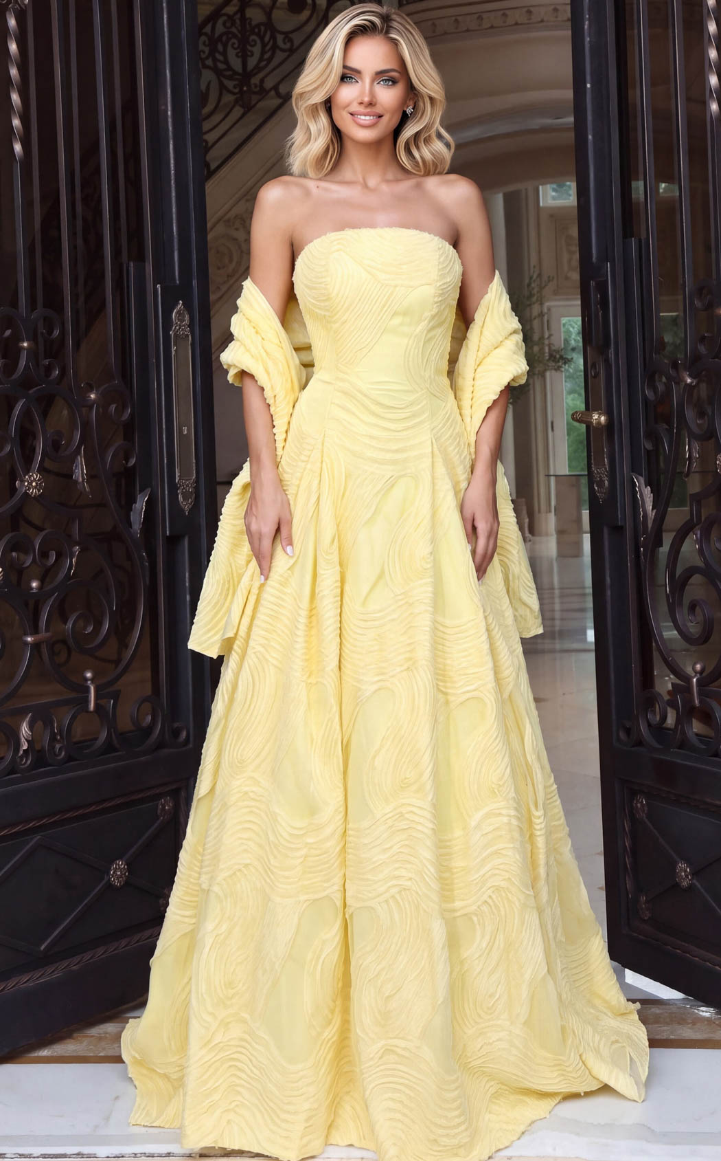 Jovani 53366 Yellow