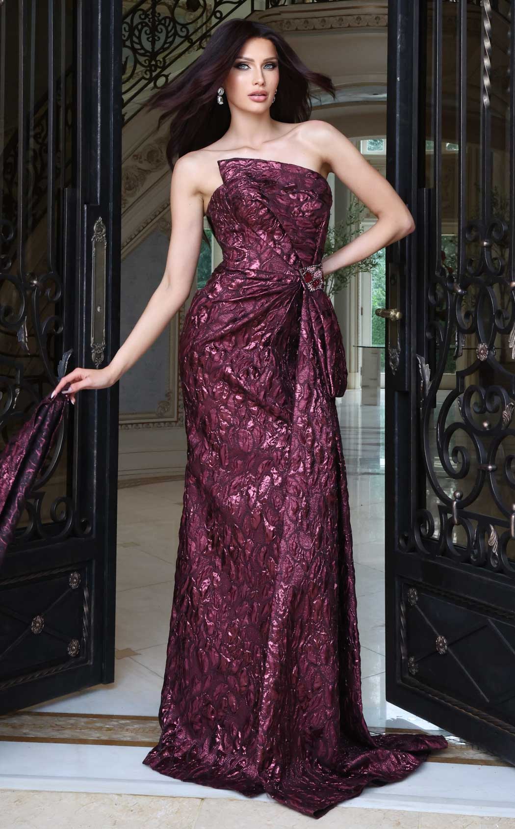 Jovani 53375 Burgundy