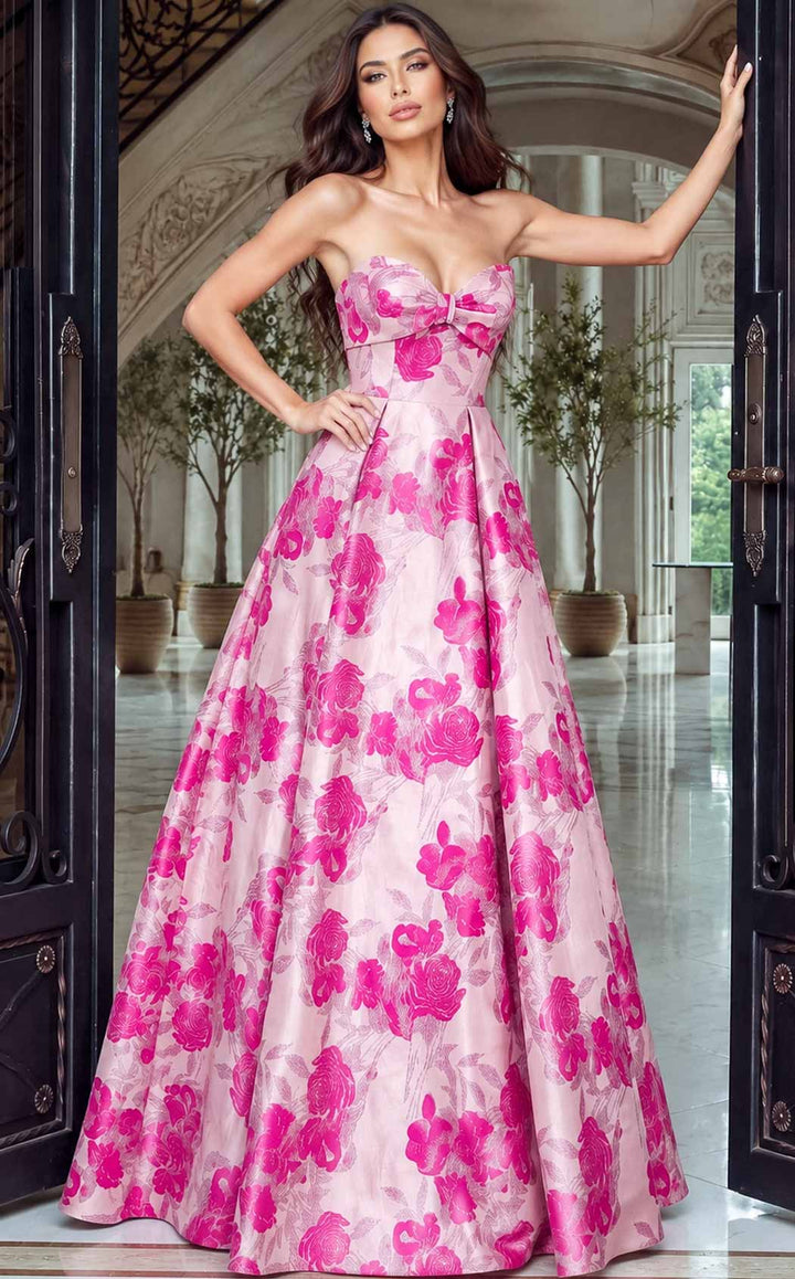 Jovani 53509 Pink-Multi