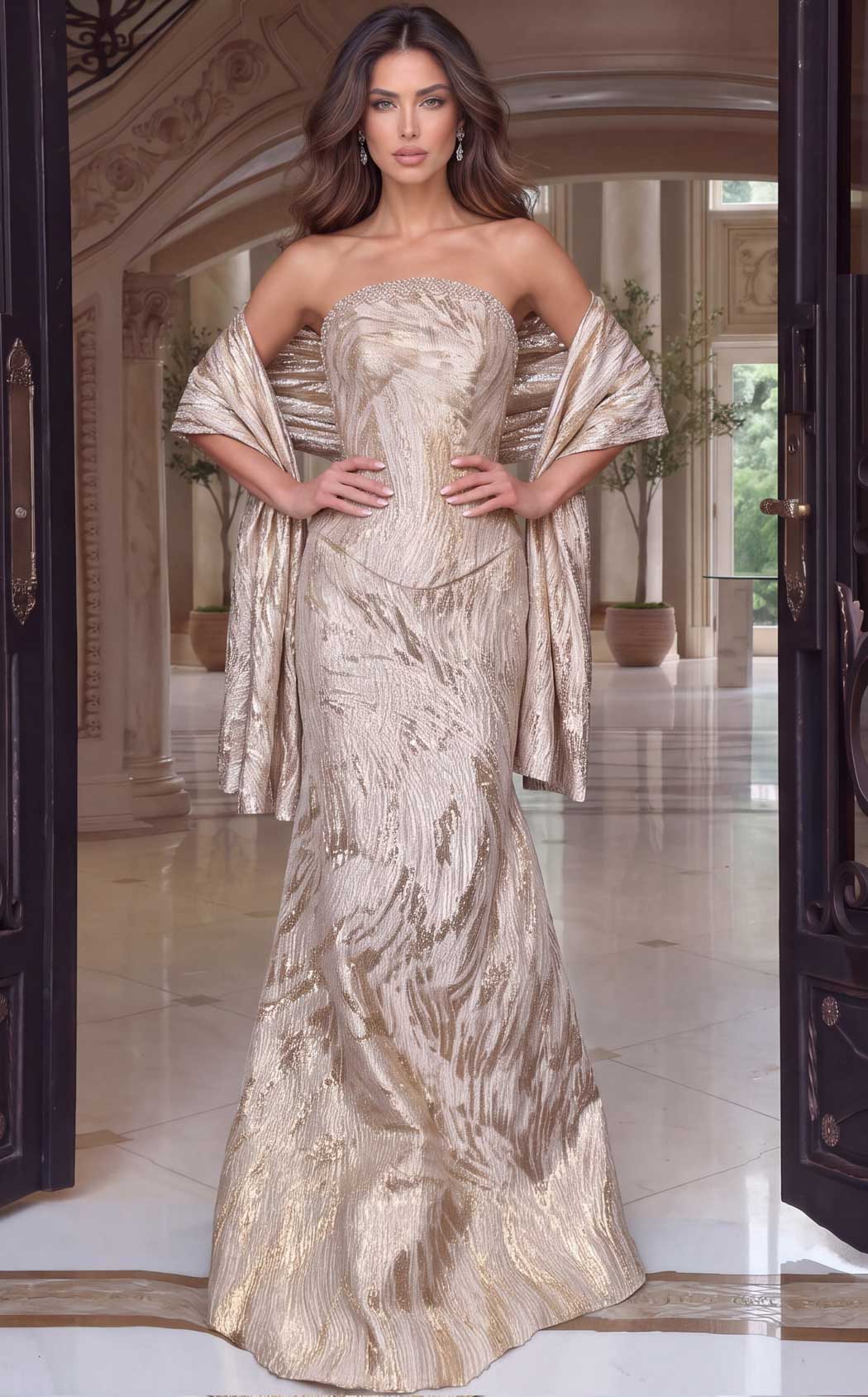 Jovani 53919 Gold