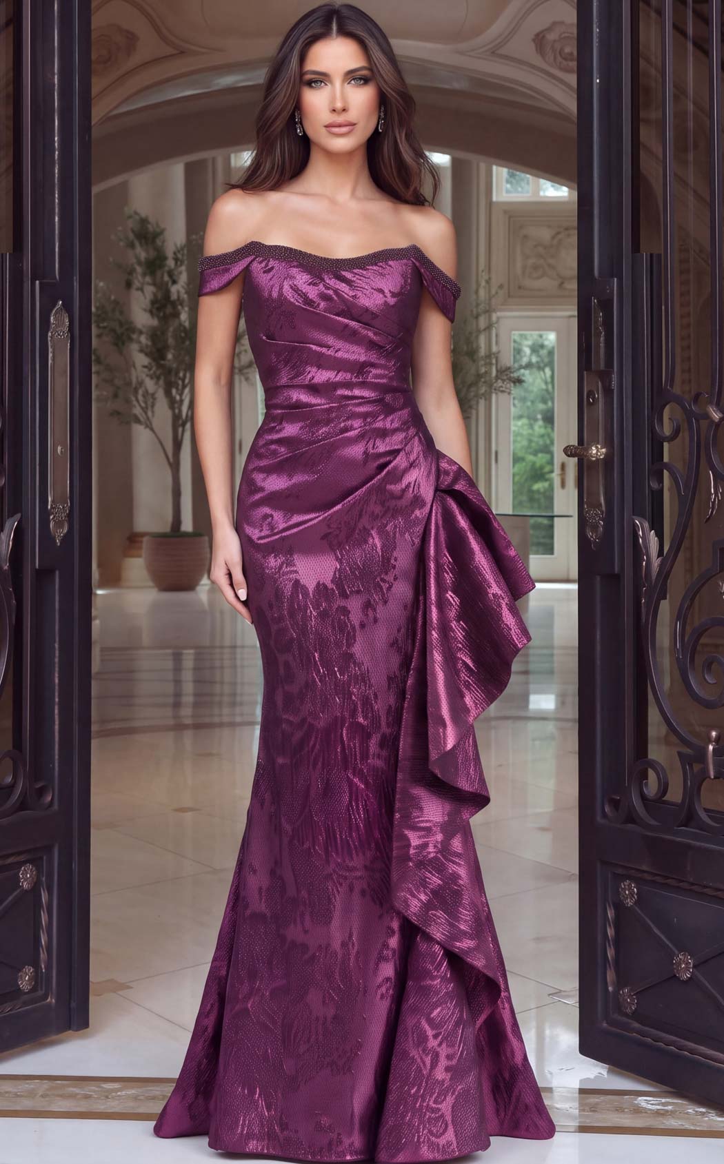 Jovani 53942 Purple