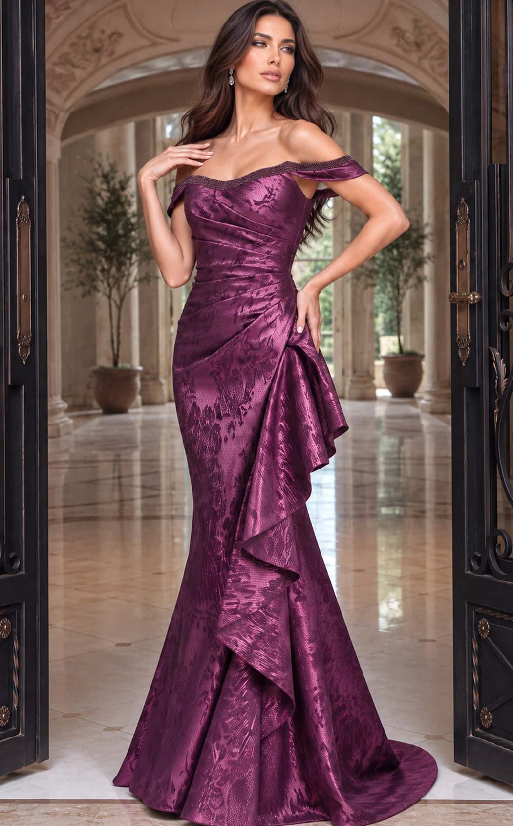 Jovani 53942 Purple