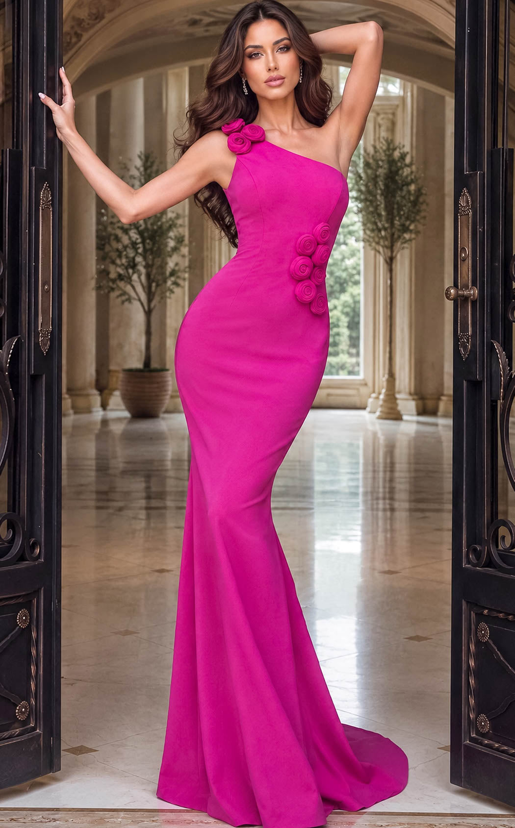 Jovani 53977 Fuchsia