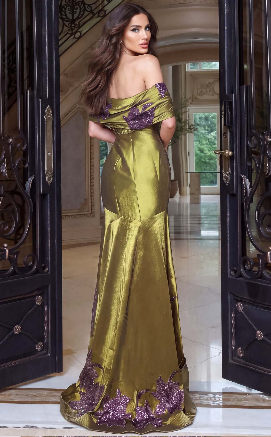 Jovani 54041 Olive