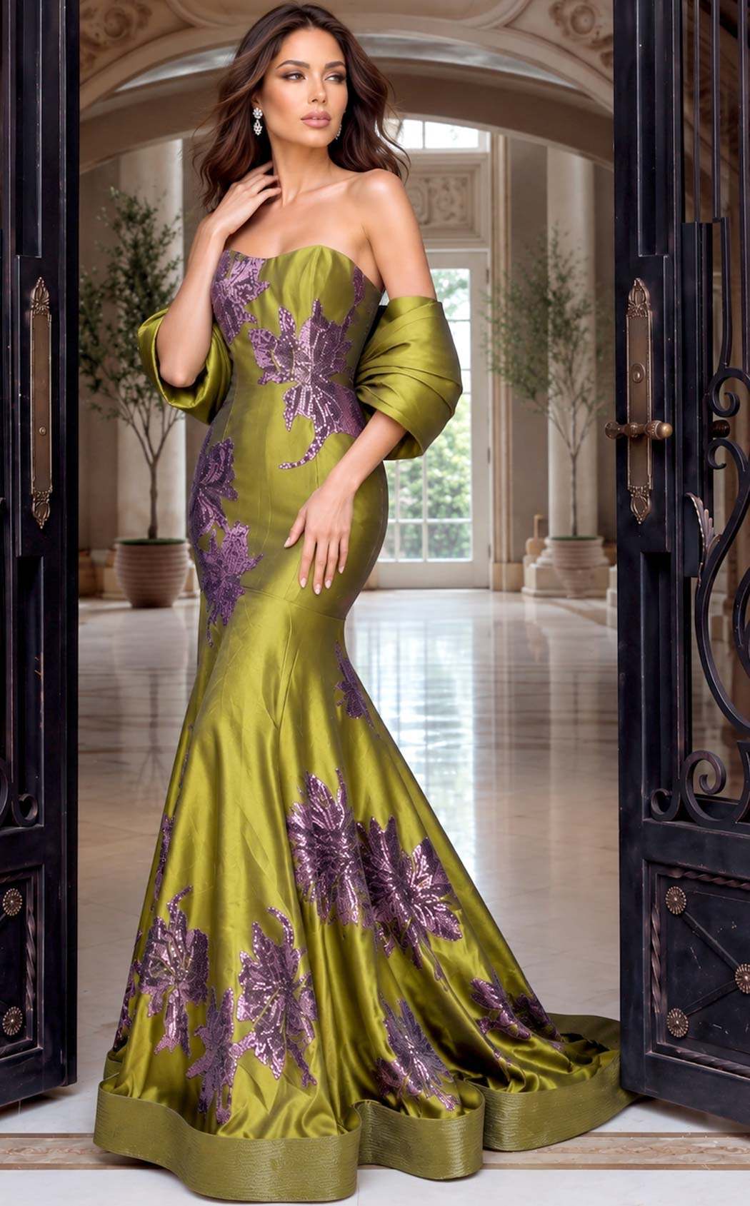 Jovani 54041 Olive