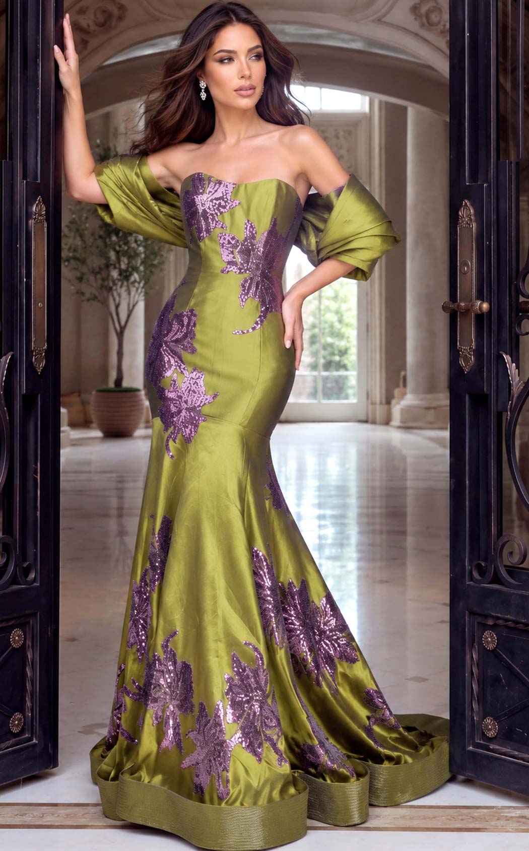 Jovani 54041 Olive