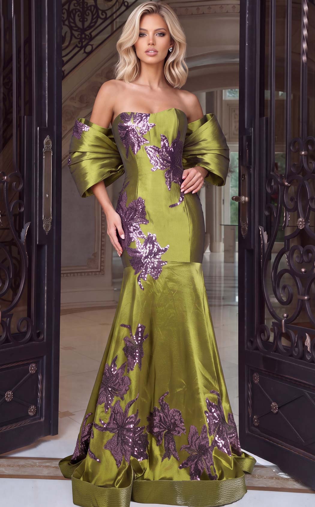 Jovani 54041 Olive