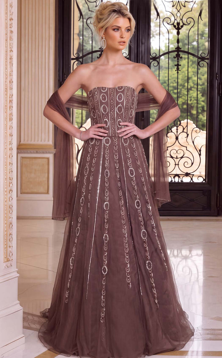 Jovani 54895 Dark-Taupe