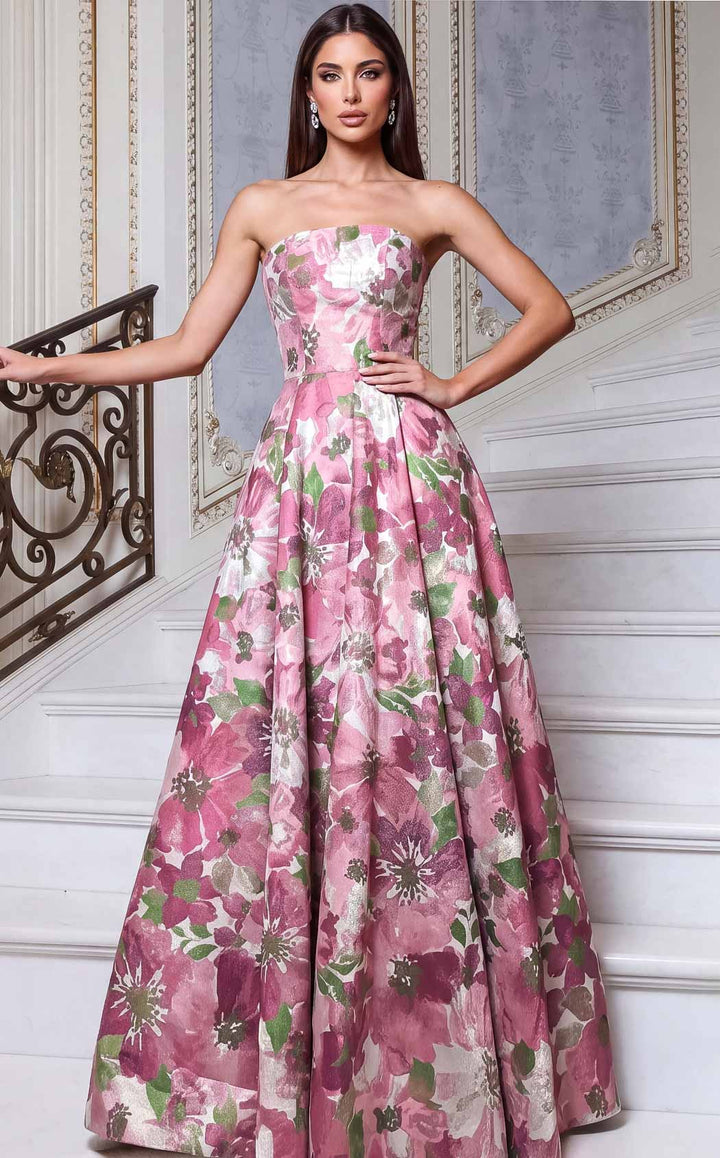 Jovani 55284 Pink-Print