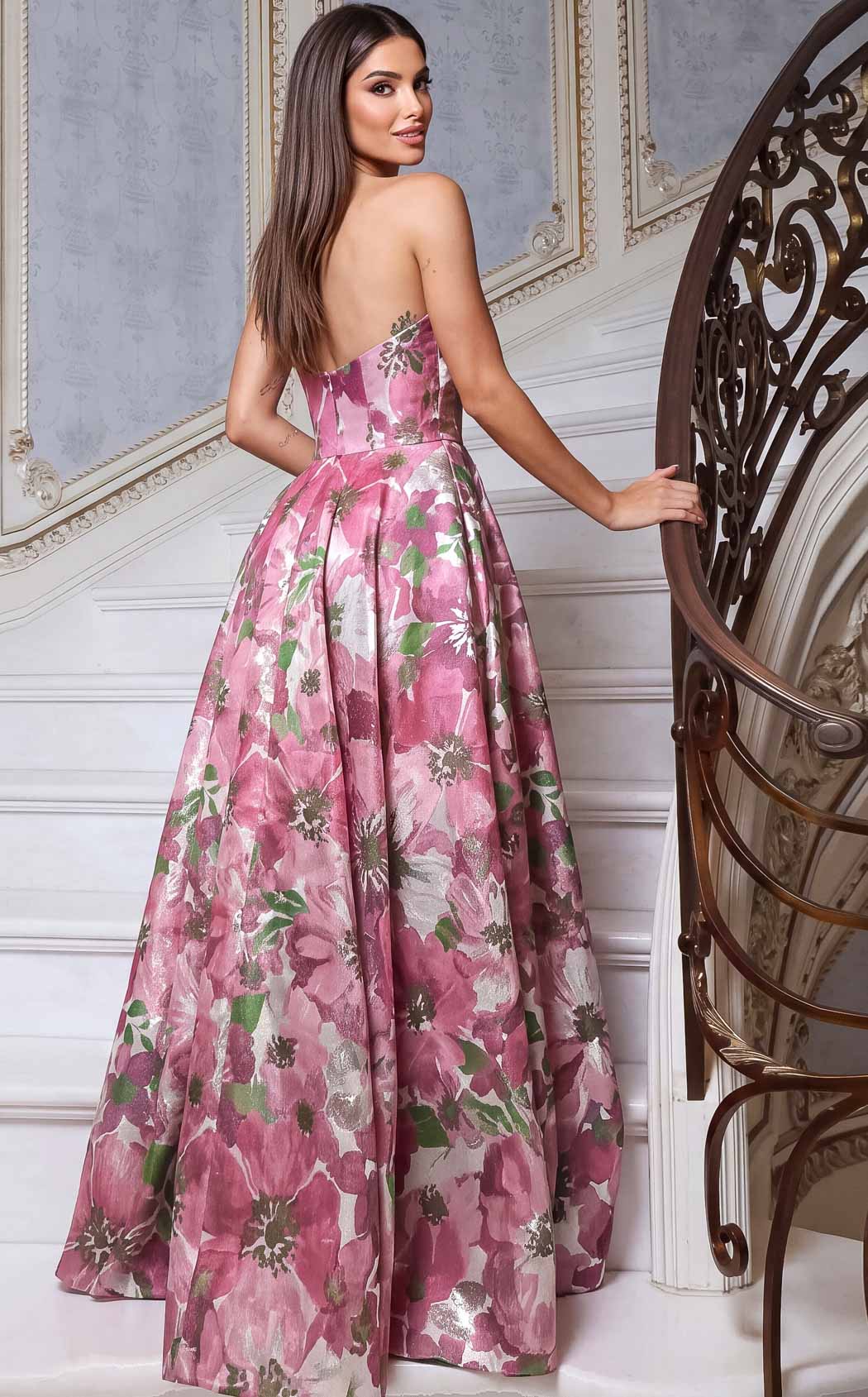 Jovani 55284 Pink-Print